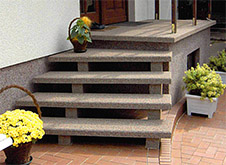 betonowe schody ażurowe dwubelkowe, betonowe schody tarasowe, schody wejściowe