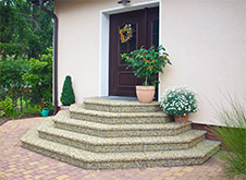 betonowe schody typu PARTER trapezowe, betonowe schody tarasowe, schody wejściowe